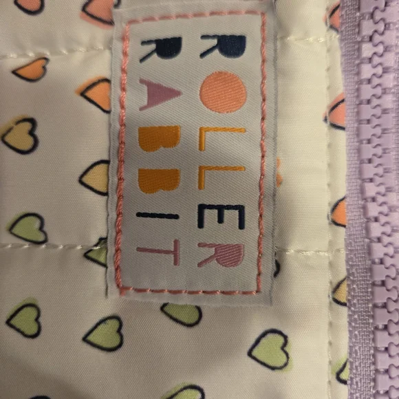 Roller Rabbit Colorful Heart Pattern Tote - Picture 5 of 5